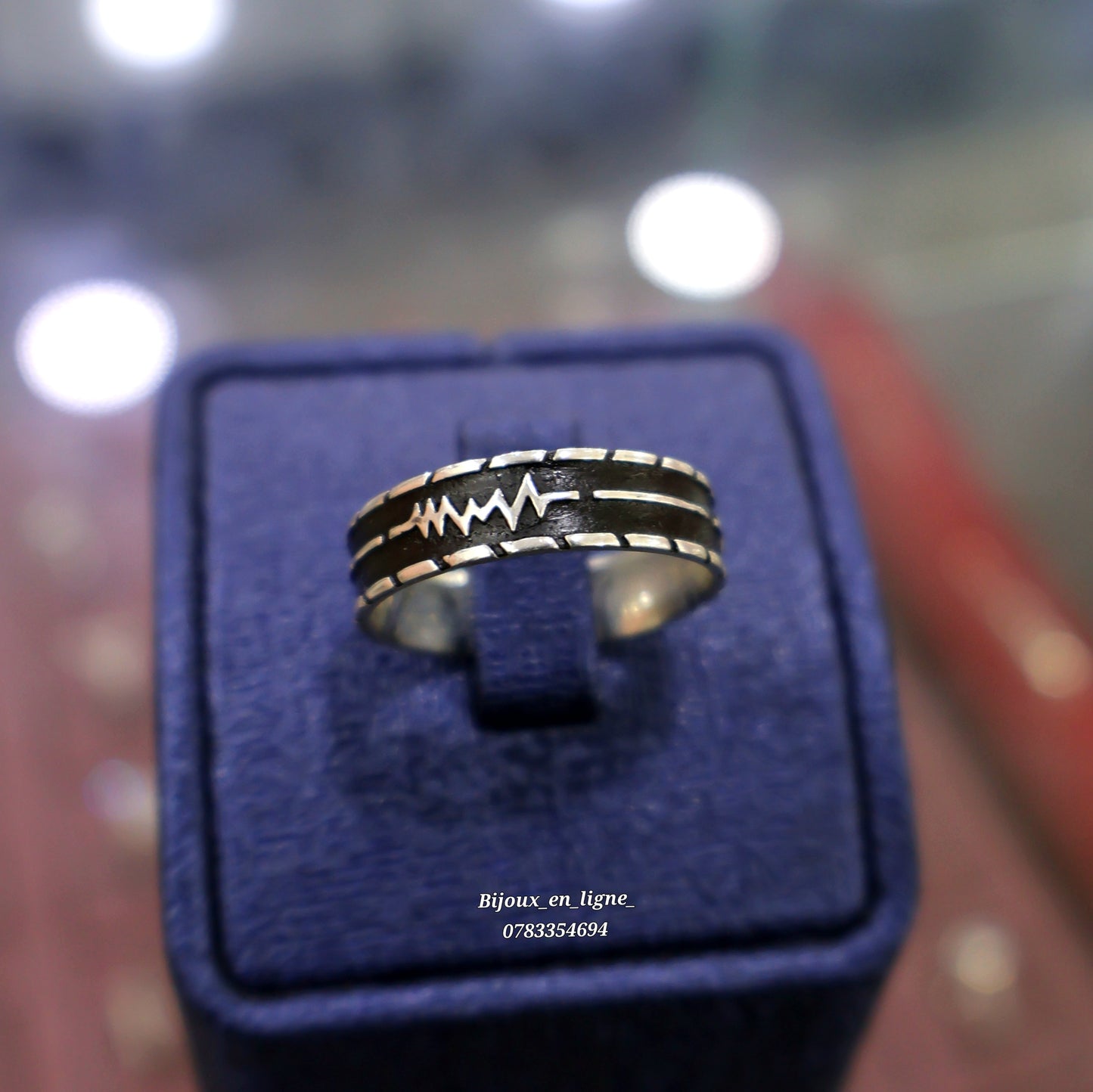 Bague battement noir