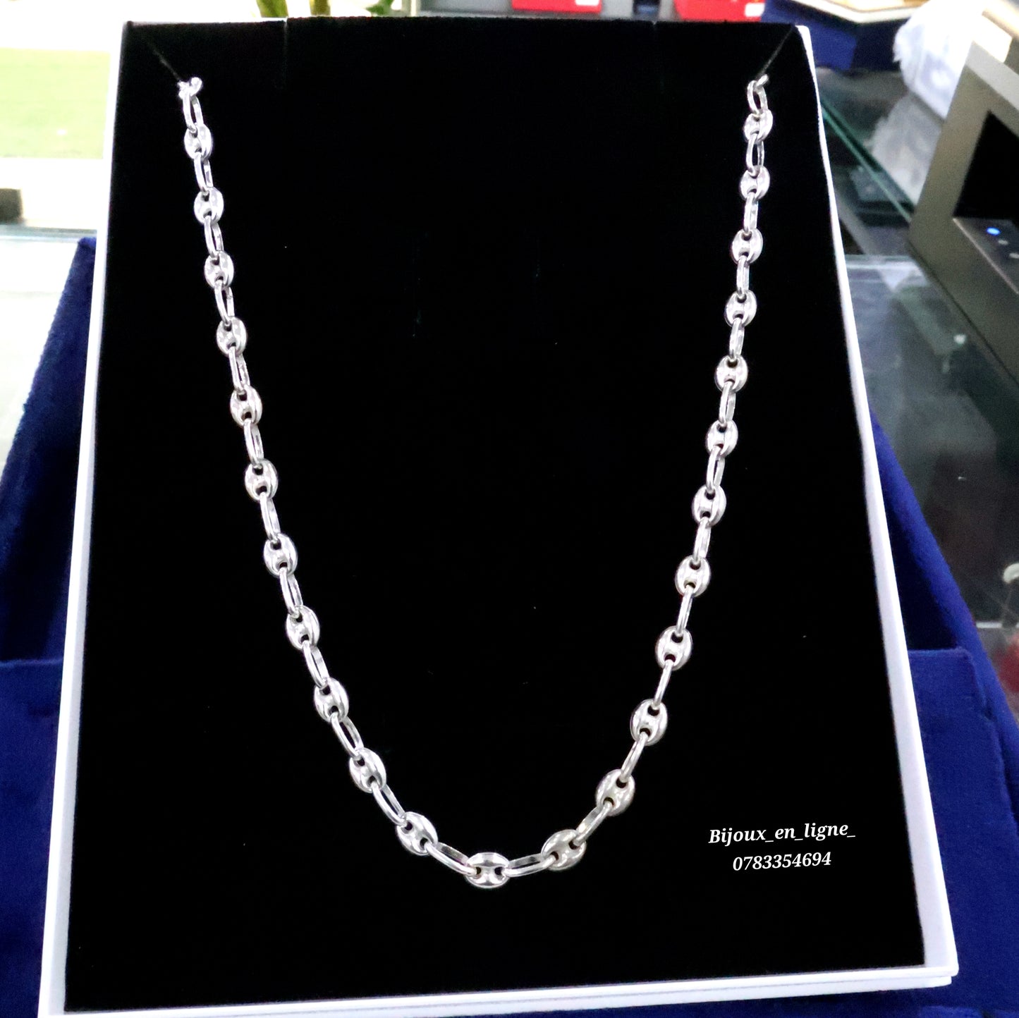 Collier grain de café PA16