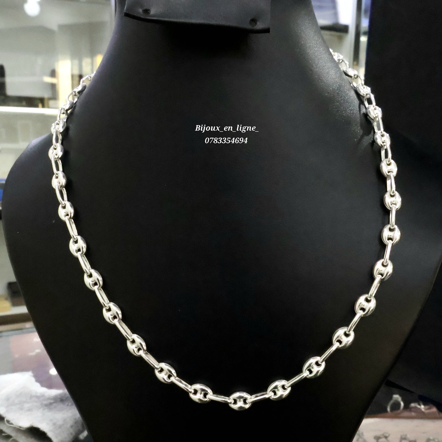 Collier grain de café PA16