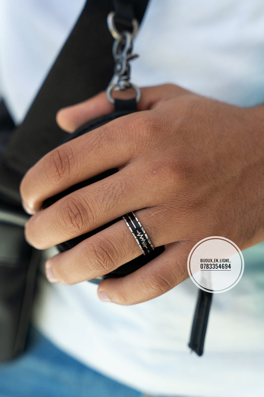 Bague battement noir