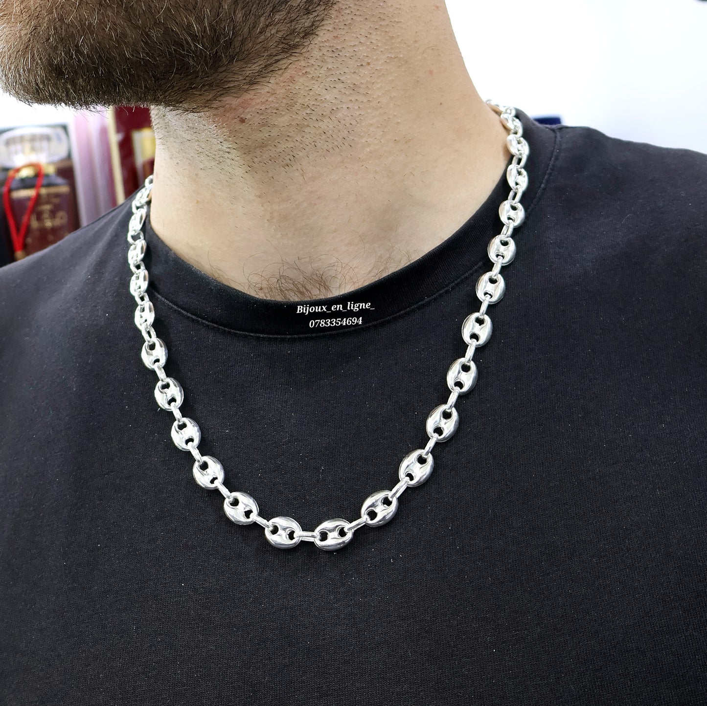 Collier grain de café PA30